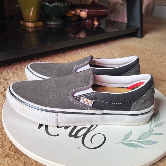 Men’s Van Skate Slip On Raven/Black Skate Shoes size 7.5. - Picture 12 of 17